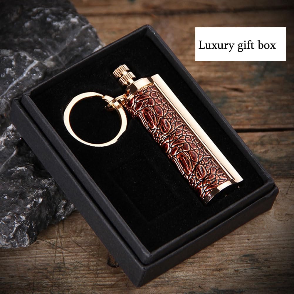 Honest Dragon’s Breath Immortal Lighter, Permanent Match Metal, Lighter Keychain with Gift Box, Reusable Survival Fire Starter Lighter, Best Gift Ideas