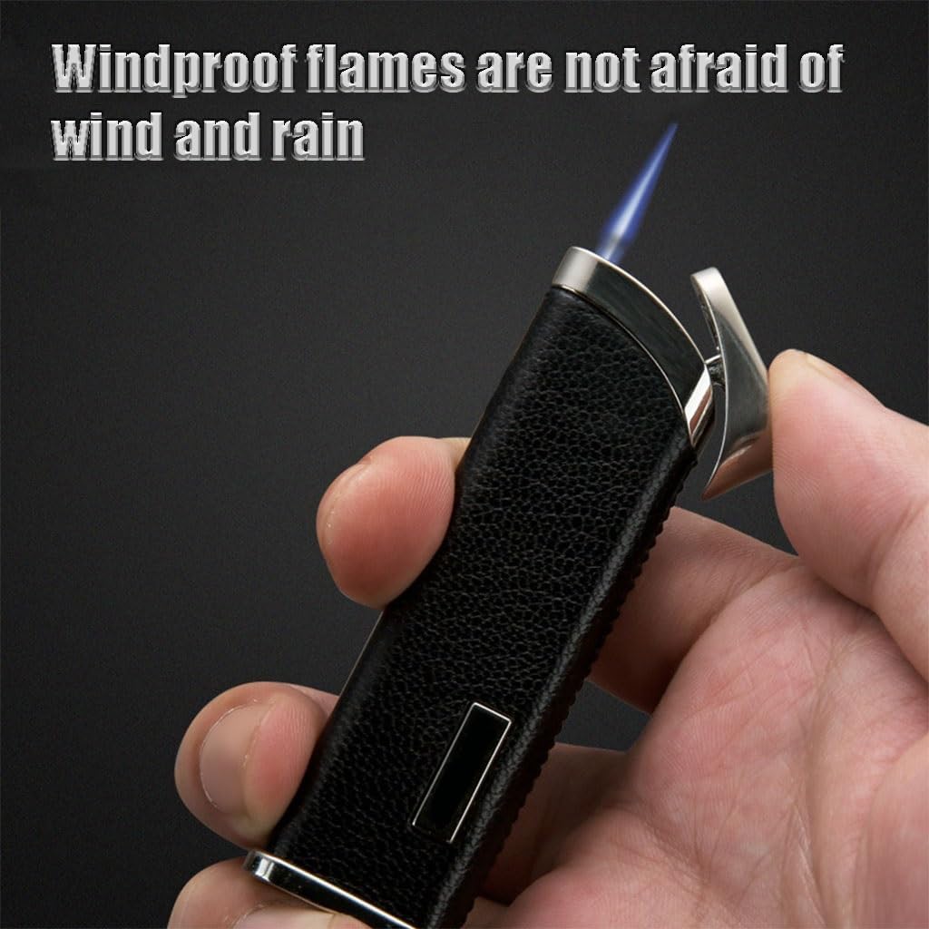 Honest Mini compact ultra-thin portable lighter, button lighter, butane metal lighter, windproof direct flame lighter