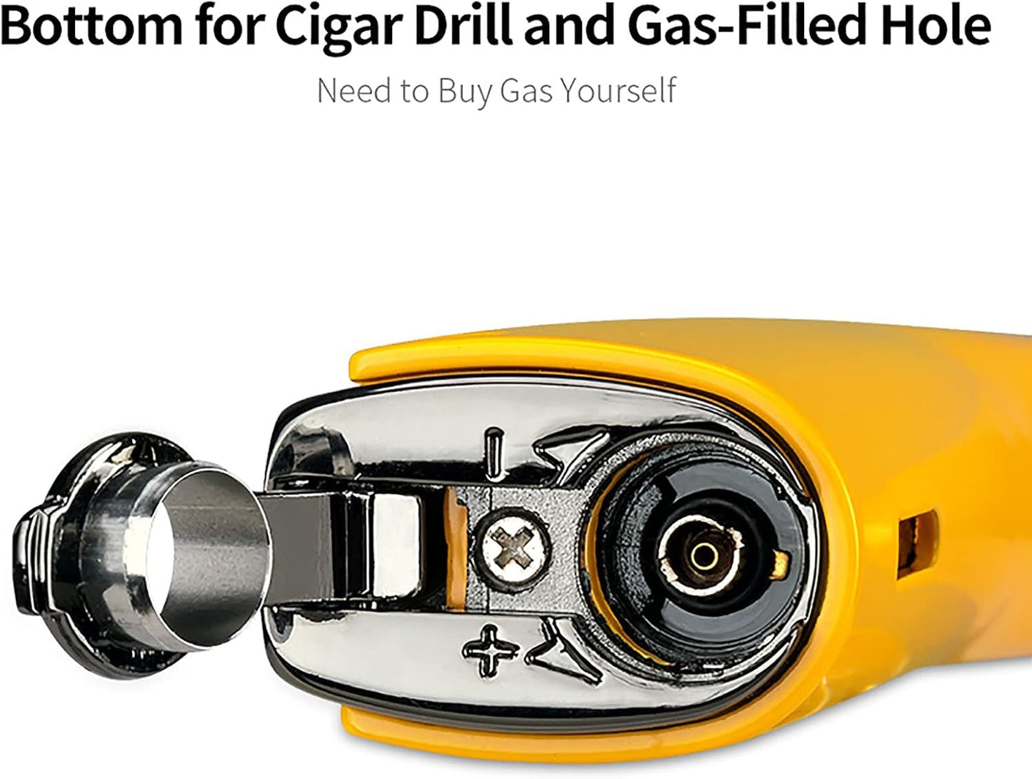 Honest Cigar Lighter Double Tube Windproof Metal Torch Refillable Portable Smoking Accessories for Kitchen BBQ Camping