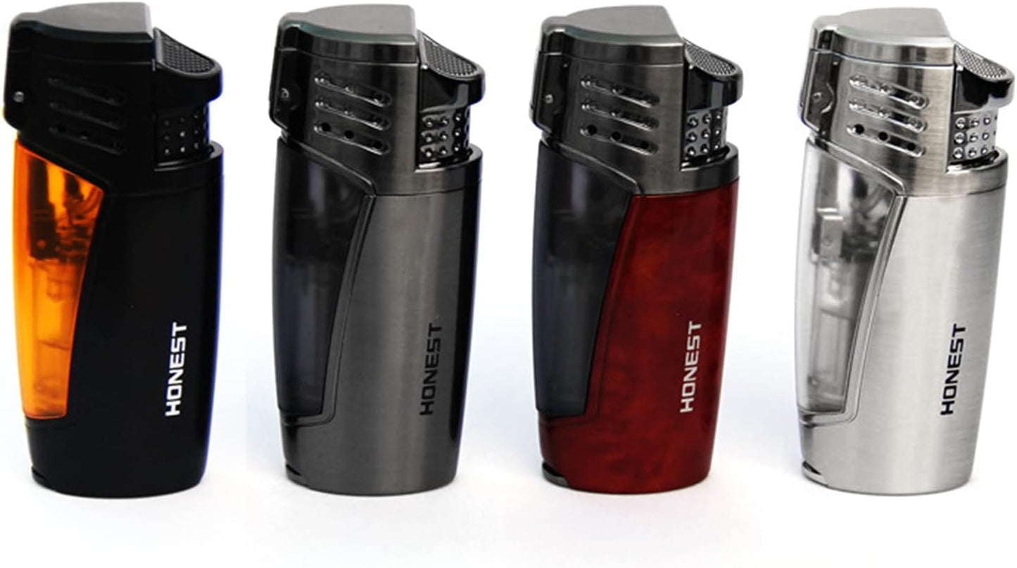 Honest Torch Windproof Lighters Adjustable Lighters Cigarros Refillable Easy to Use Lighter Portable Lighter Camping BBQ Kitchen