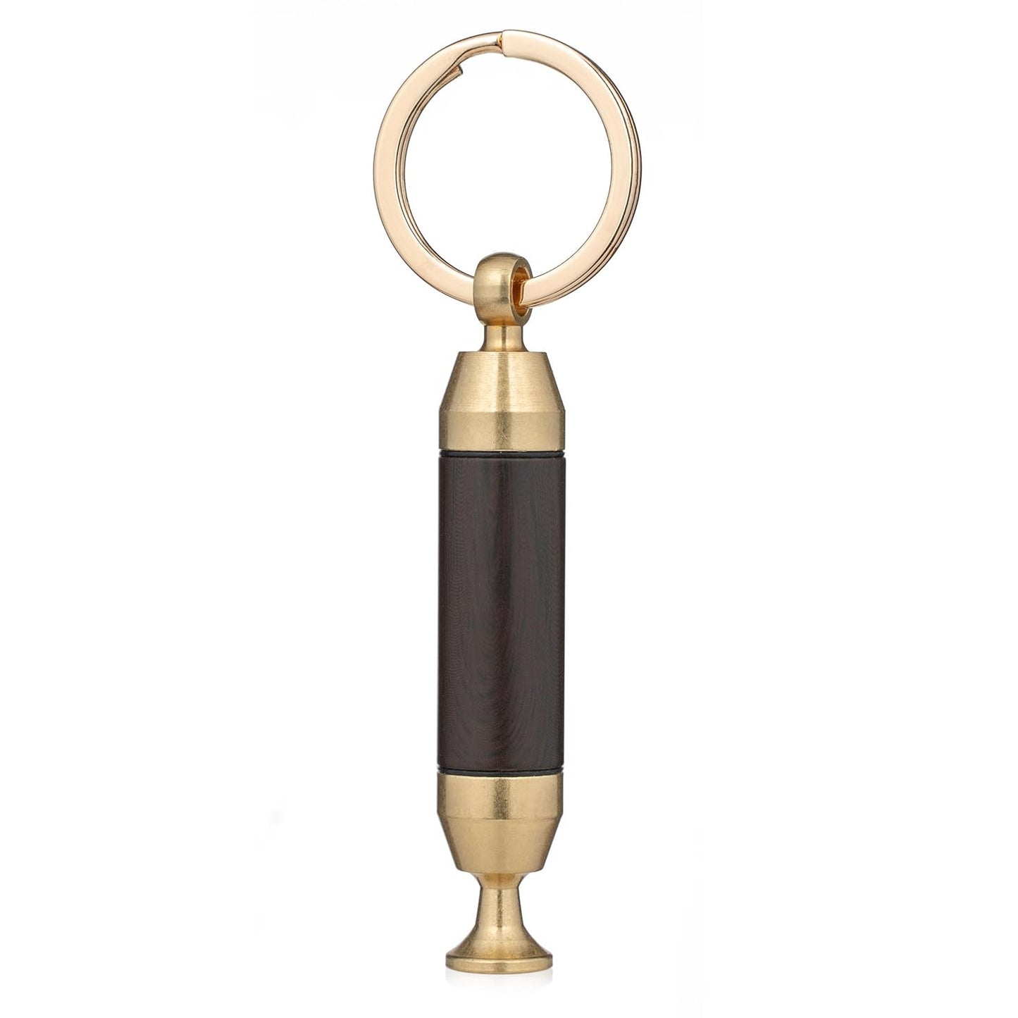 Honest Solid Brass 2-in-1 Cigar Punch Cutter Cigar Needle with Keychain, Cigar Draw Enhancer, Premium Cigar Accessories Tool