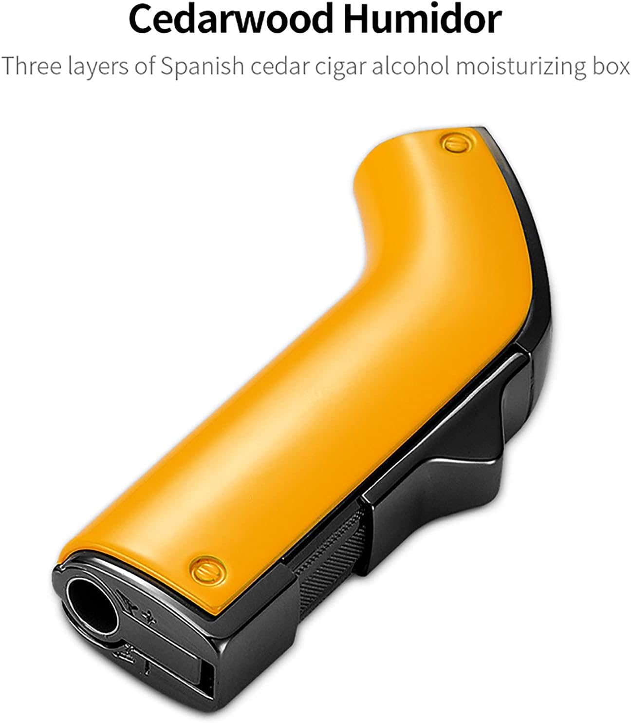 Honest Cigar Lighter Double Tube Windproof Metal Torch Refillable Portable Smoking Accessories for Kitchen BBQ Camping
