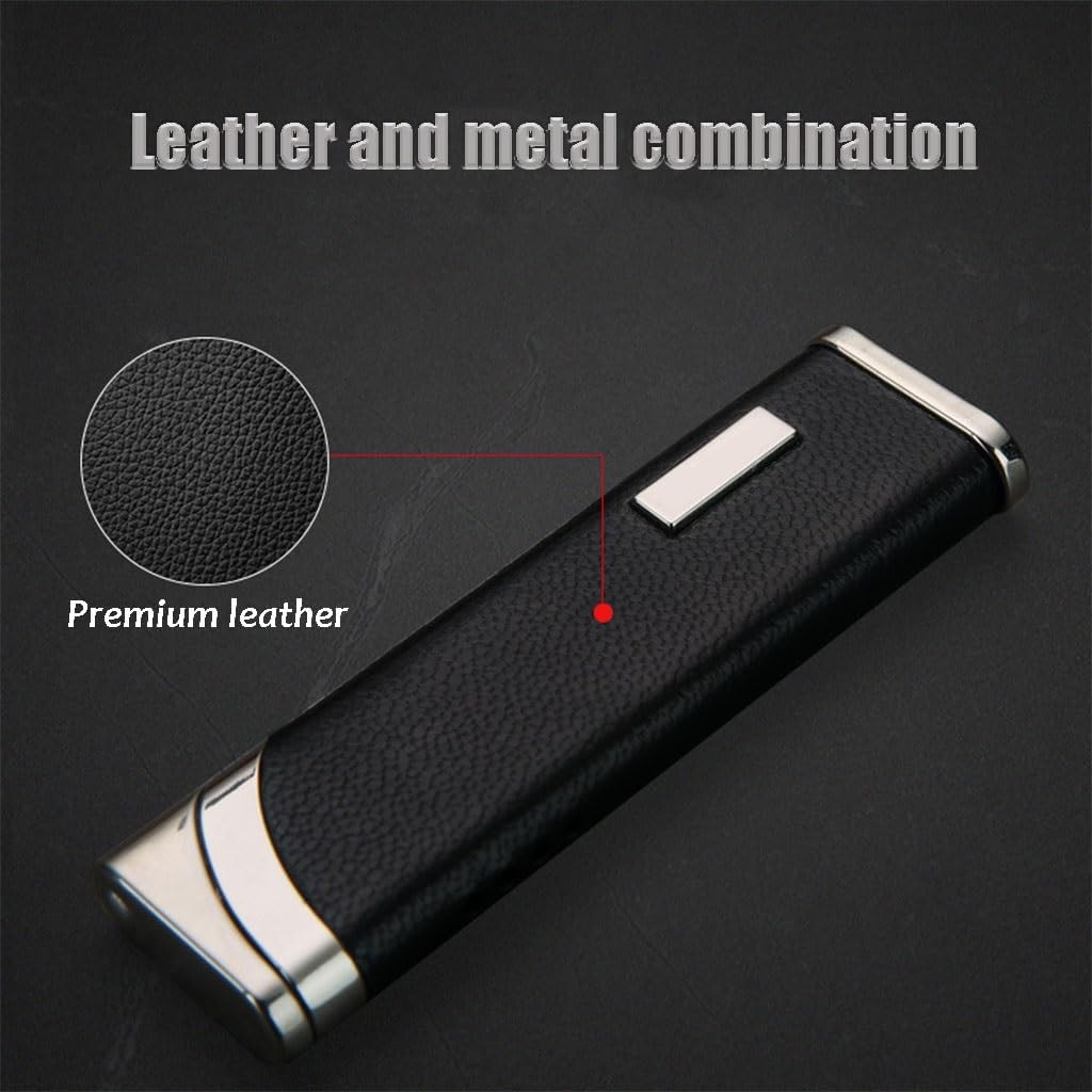 Honest Mini compact ultra-thin portable lighter, button lighter, butane metal lighter, windproof direct flame lighter