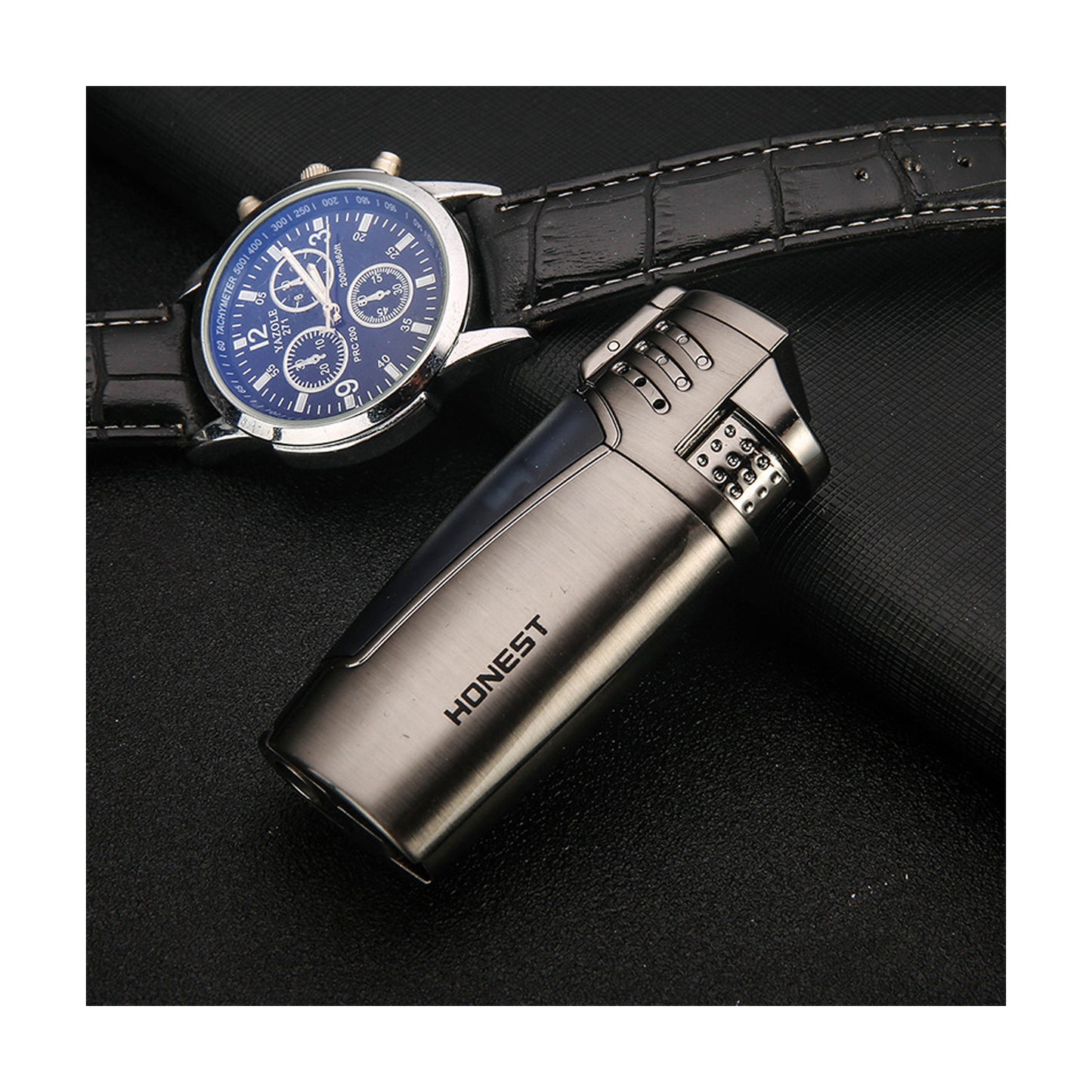 Honest Torch Windproof Lighters Adjustable Lighters Cigarros Refillable Easy to Use Lighter Portable Lighter Camping BBQ Kitchen