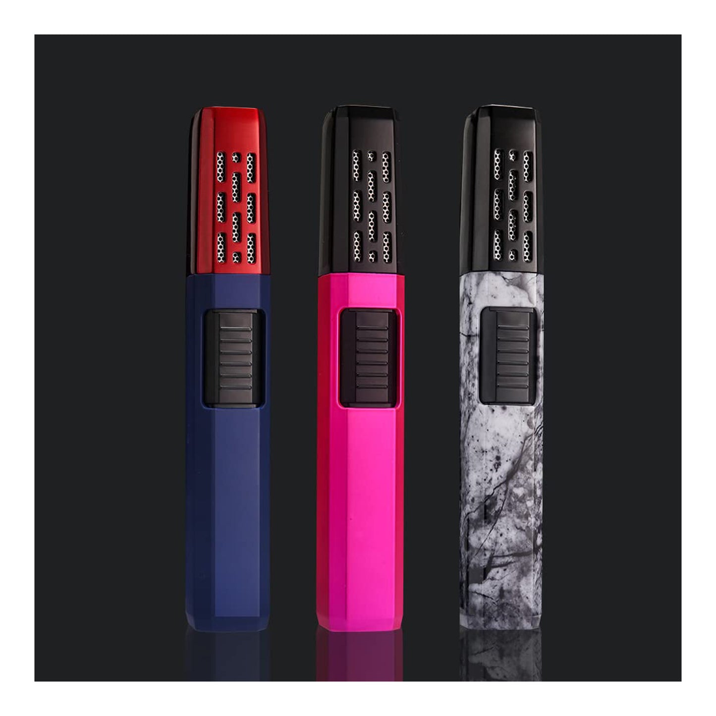 HONEST Refillable Butane Torch Lighter – Adjustable Jet Flame Pen Torch for Grilling, BBQ, Candles, and Camping