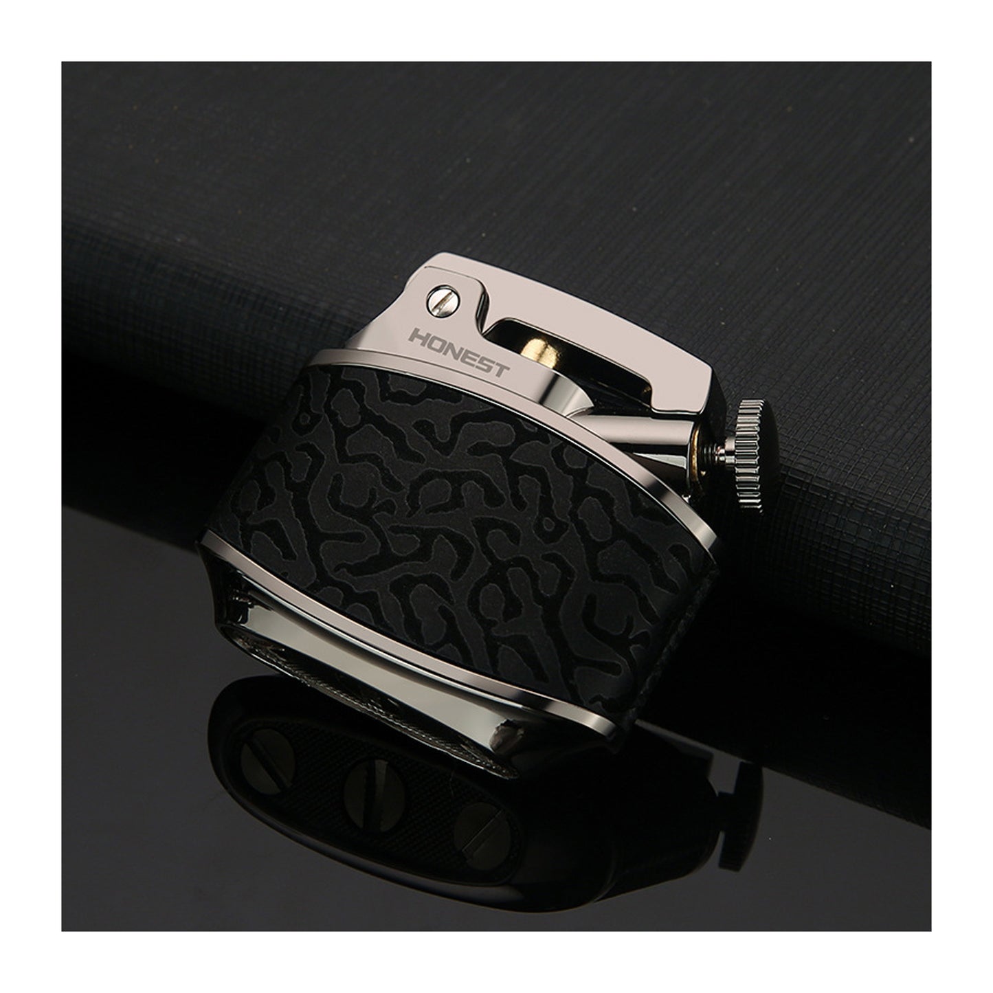Honest Retro Lighter Wheel Kerosene Groove Copper Old-Fashioned Gasoline Brass High-End Foreskin Cigarette Personalized One-Button Ejection Ignition