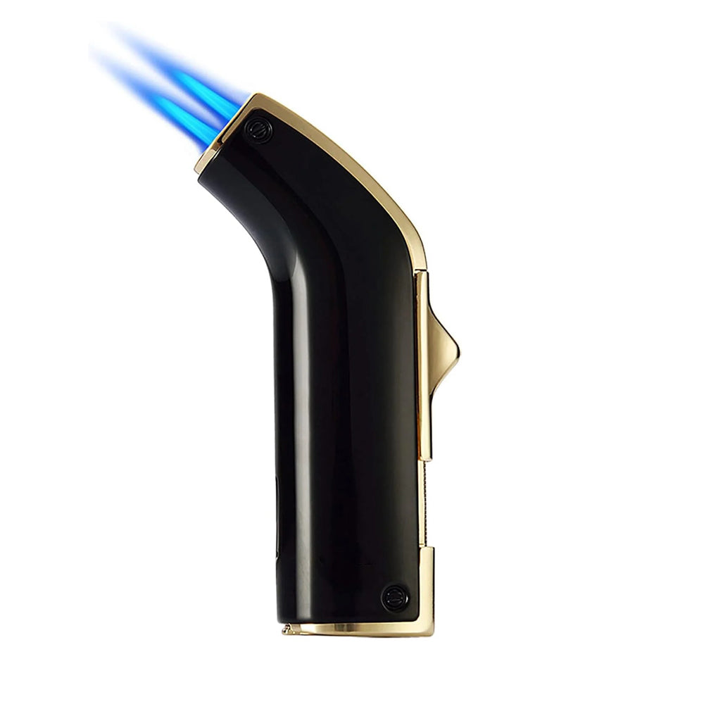 Honest Cigar Lighter Double Tube Windproof Metal Torch Refillable Portable Smoking Accessories for Kitchen BBQ Camping
