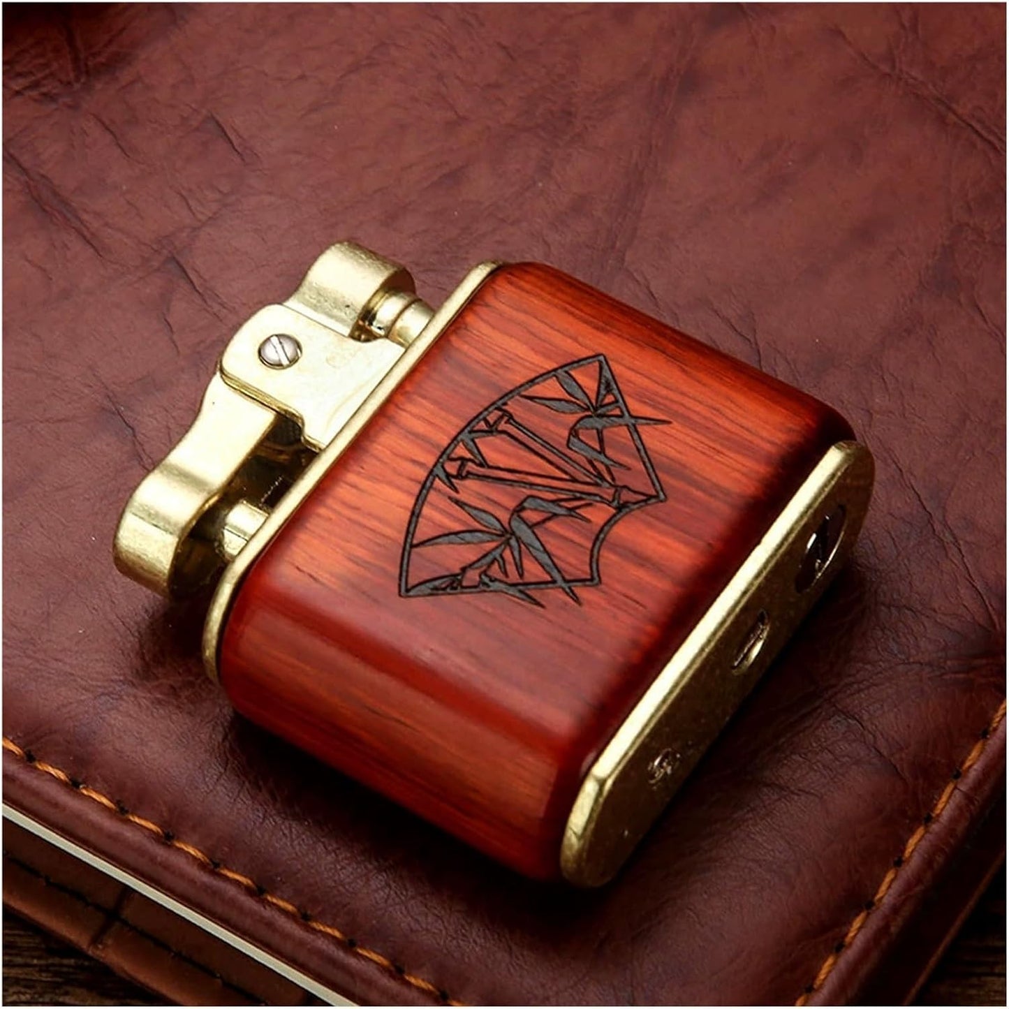 Honest Windproof Vintage Antique Trench Lighter, Old-Fashioned Refillable Metal Kerosene Lighters, Rocker Arm Petrol Oil Ignition and Adjustable Soft Flame Best Gift for to Father Husband