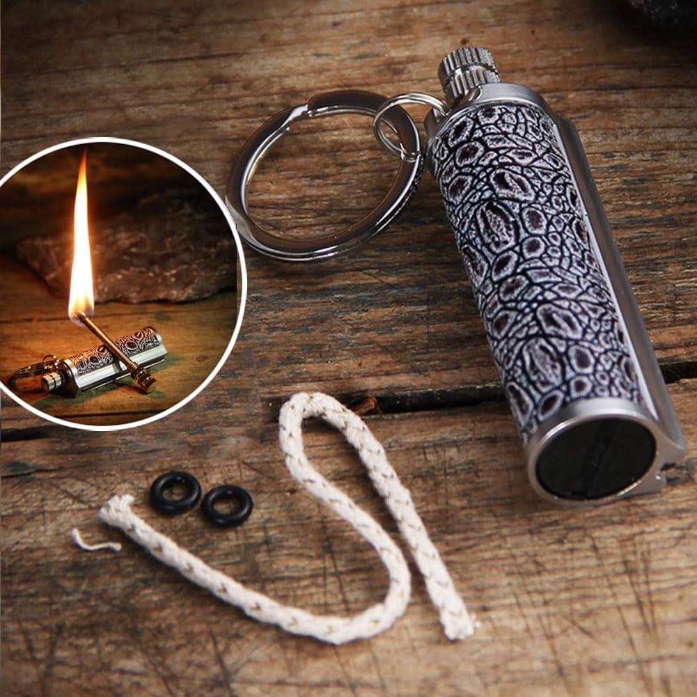 Honest Dragon’s Breath Immortal Lighter, Permanent Match Metal, Lighter Keychain with Gift Box, Reusable Survival Fire Starter Lighter, Best Gift Ideas