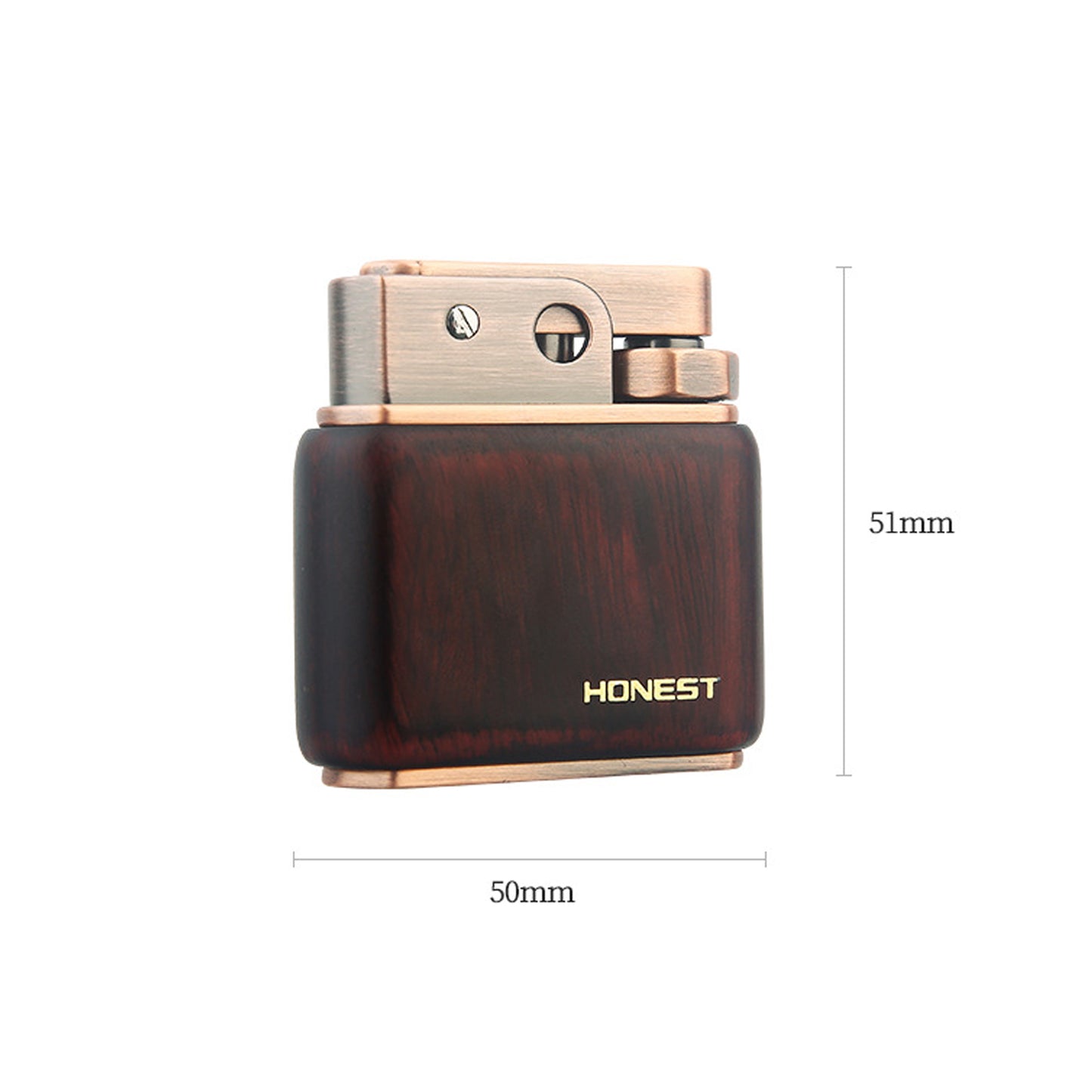 Honest Retro Lighter, Refillable Kerosene Lighter, Left Slide Ignition, Classic Soft Flame Torch Lighter for Cigars Candles Cigarettes Kitchen, Gift for Husband Boyfriend Father