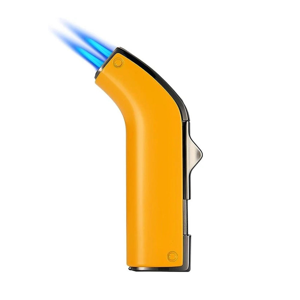 Honest Cigar Lighter Double Tube Windproof Metal Torch Refillable Portable Smoking Accessories for Kitchen BBQ Camping