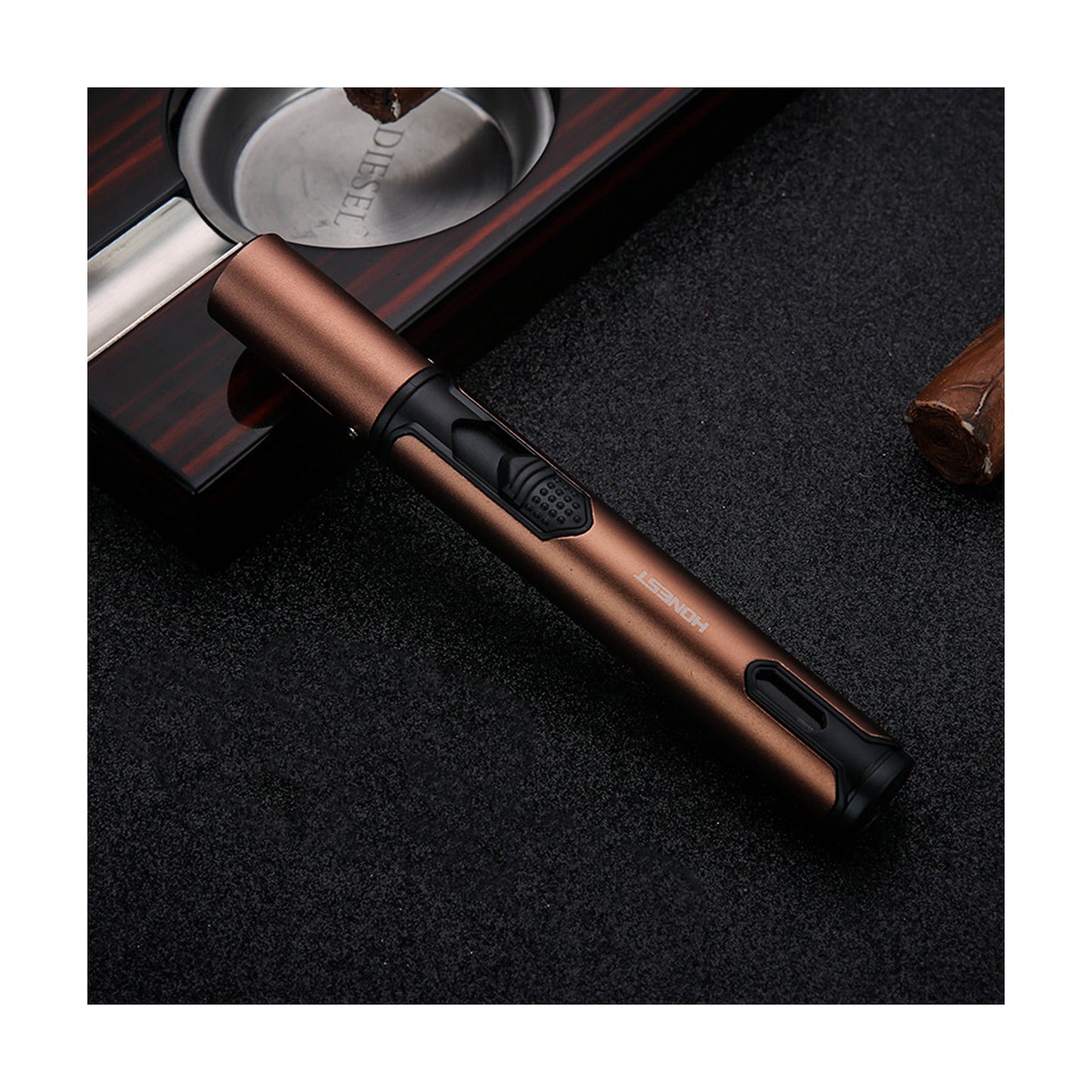 Honest Torch Lighters, Butane Lighters Refillable Single Jet Flame for Candle Grill BBQ Camping