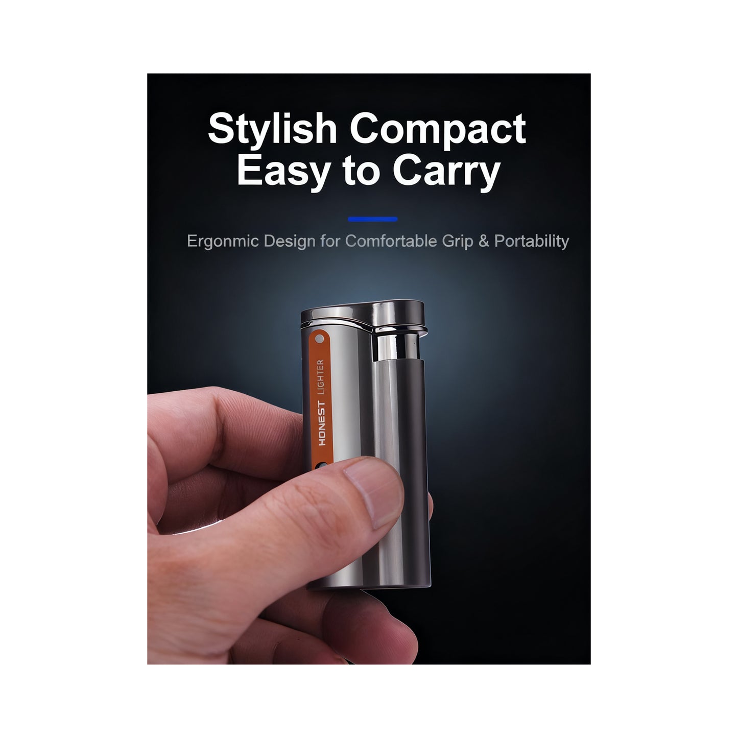 Honest Direct-fire Torch Butane Lighter Transparent Oil Window Adjustable Flame Inflatable Portable Windproof Lighter Suitable for Indoor and Outdoor use