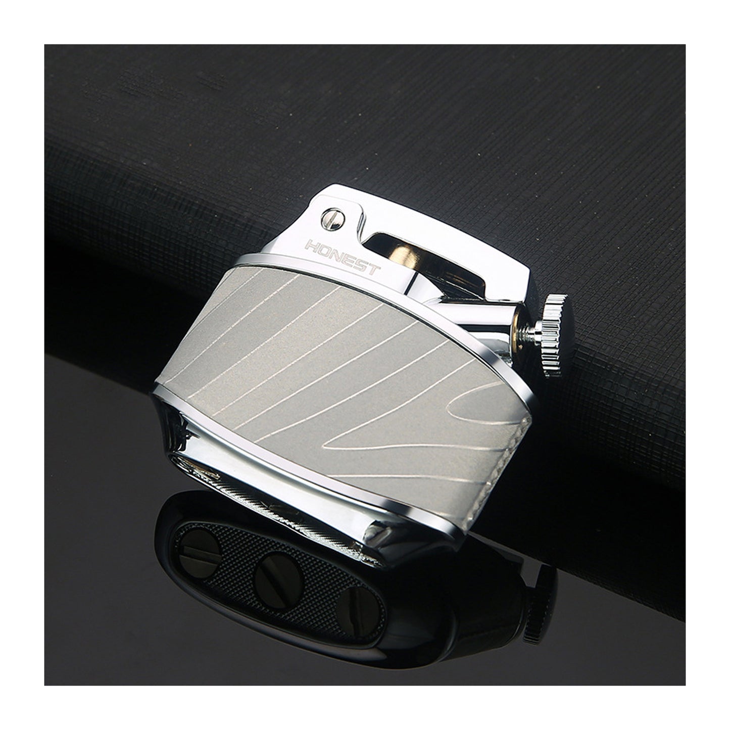 Honest Retro Lighter Wheel Kerosene Groove Copper Old-Fashioned Gasoline Brass High-End Foreskin Cigarette Personalized One-Button Ejection Ignition