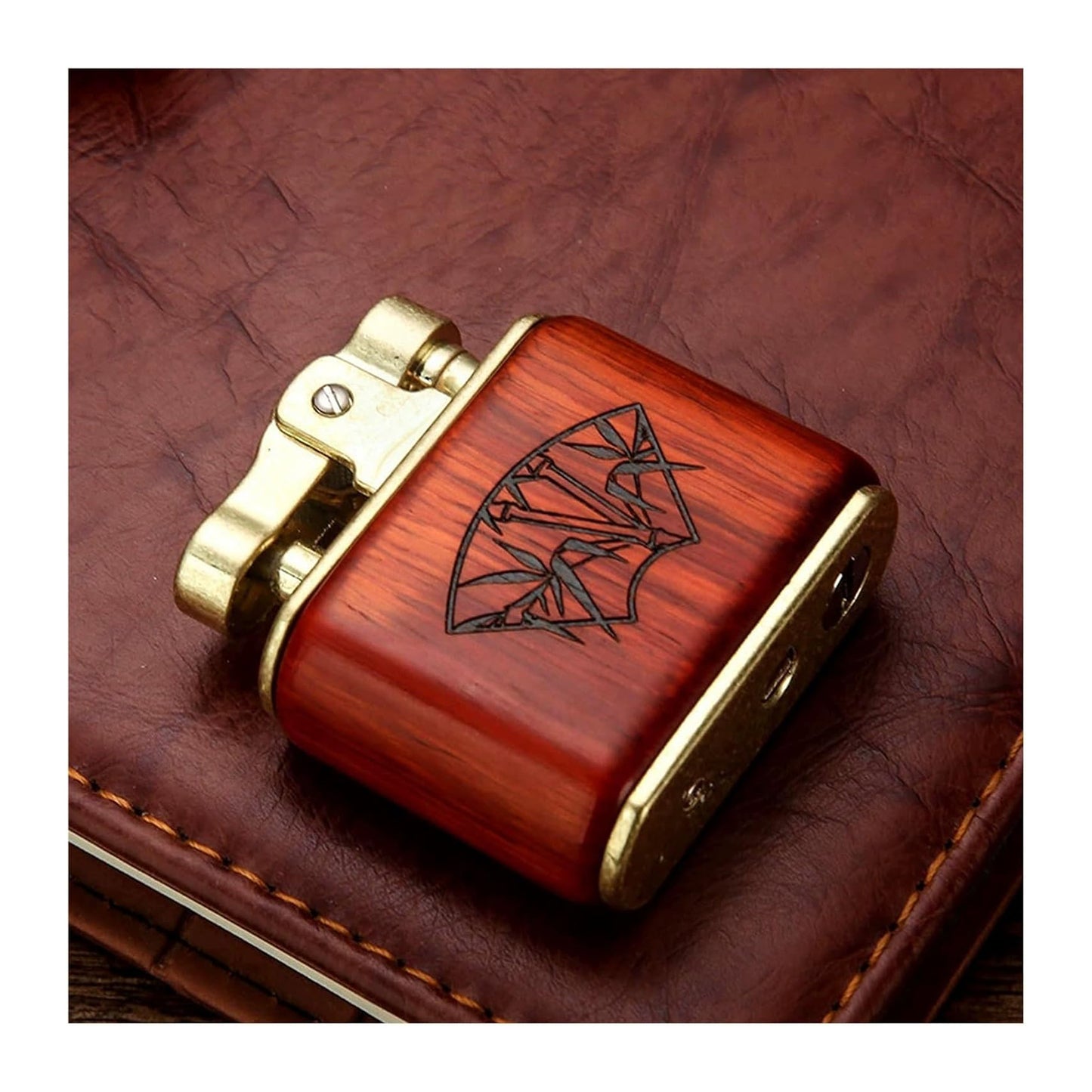 Honest Windproof Vintage Antique Trench Lighter, Old-Fashioned Refillable Metal Kerosene Lighters, Rocker Arm Petrol Oil Ignition and Adjustable Soft Flame Best Gift for to Father Husband