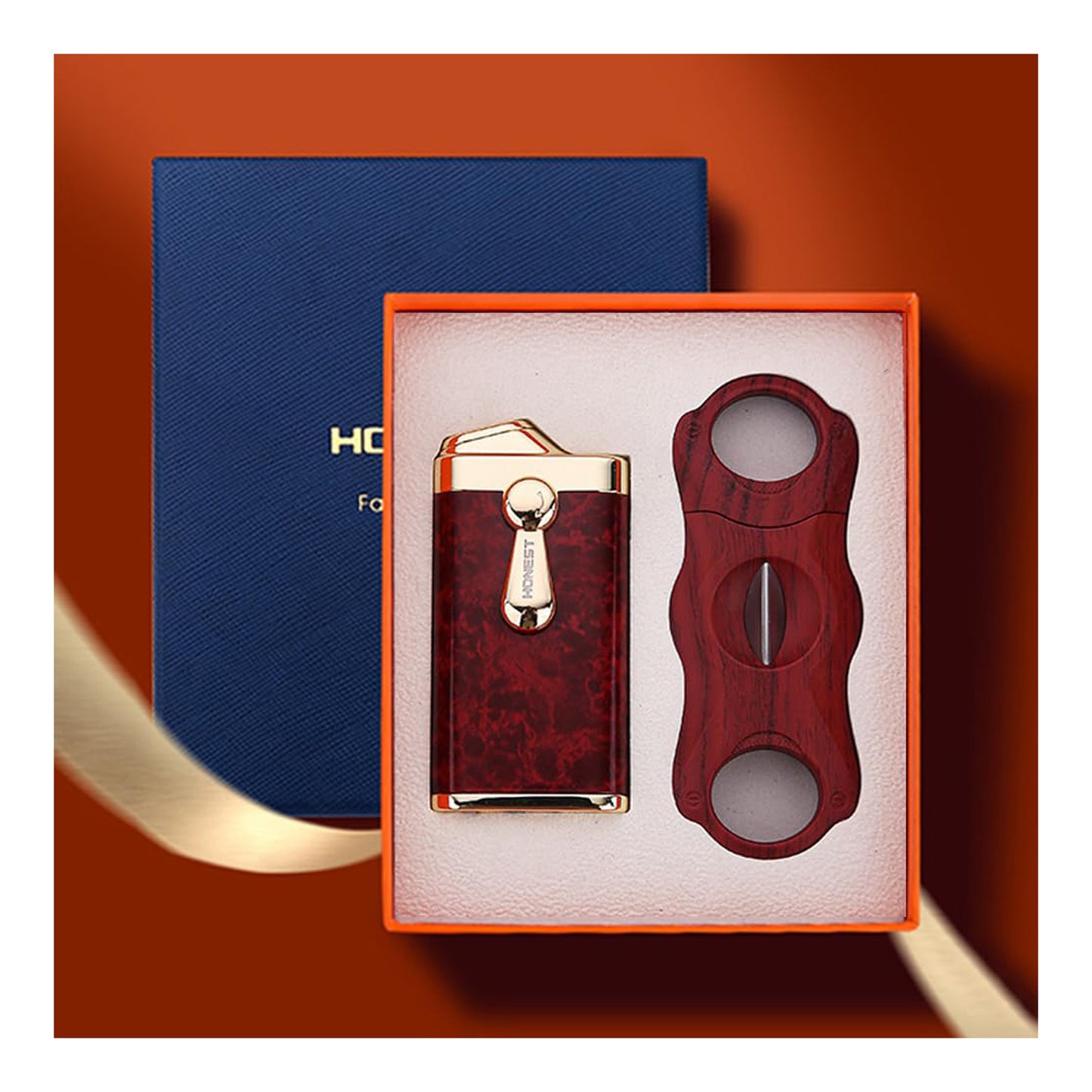 HONEST Double Jet Flame Torch Lighter – Pocket Lighter Gift for Men, Ideal for BBQ, Kitchen, Fireplace, and Candles