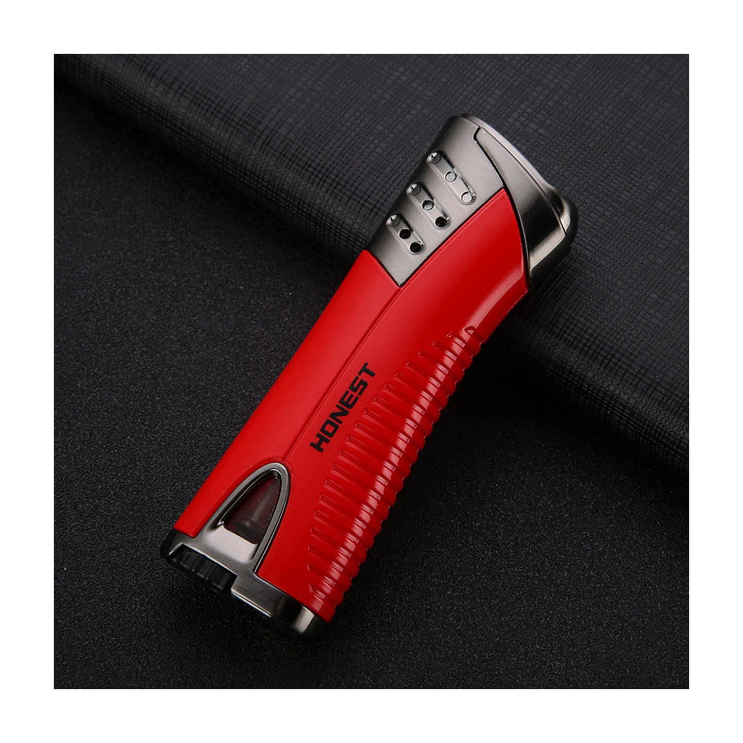 Honest Windproof Refillable Jet Flame Lighter Creative Metal Design Blue Flame Torch Lighter for Men Moxibustion Use Gift Smoking Accessories