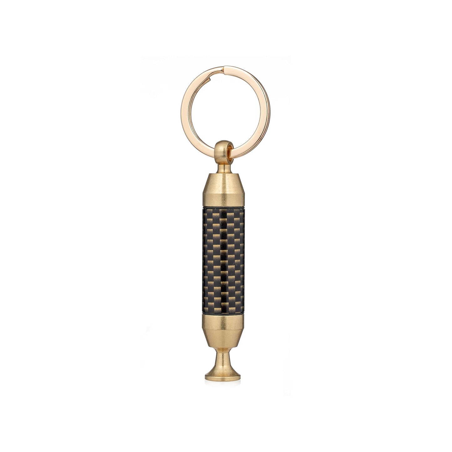 Honest Solid Brass 2-in-1 Cigar Punch Cutter Cigar Needle with Keychain, Cigar Draw Enhancer, Premium Cigar Accessories Tool