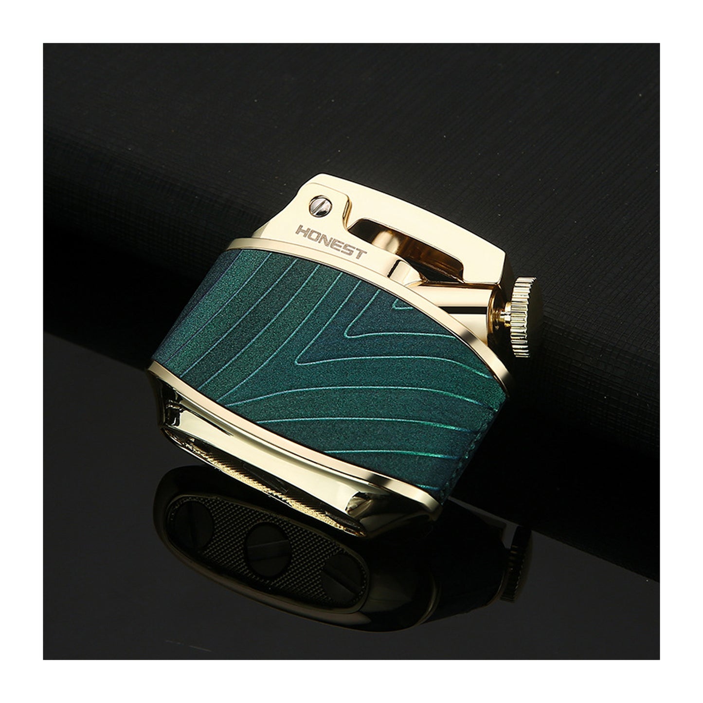 Honest Retro Lighter Wheel Kerosene Groove Copper Old-Fashioned Gasoline Brass High-End Foreskin Cigarette Personalized One-Button Ejection Ignition