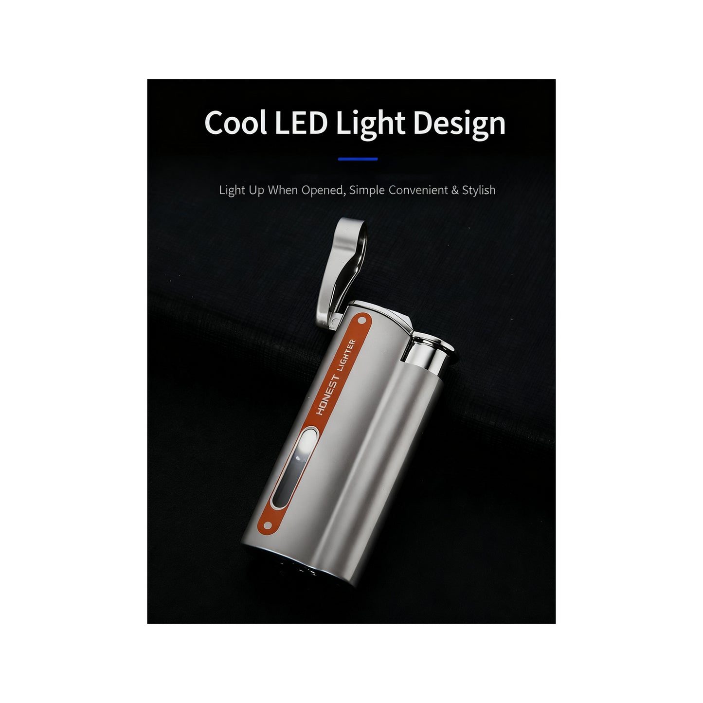 Honest Direct-fire Torch Butane Lighter Transparent Oil Window Adjustable Flame Inflatable Portable Windproof Lighter Suitable for Indoor and Outdoor use
