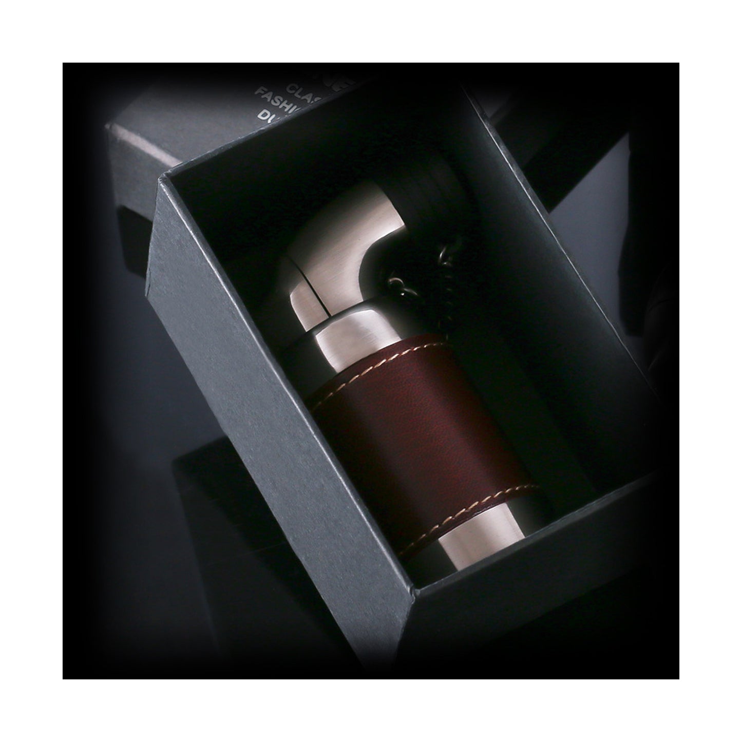 Honest Quad Torch Lighter Leather Tabletop Refillable Butane Gas Red Flame Cigar Tobacco Lighter