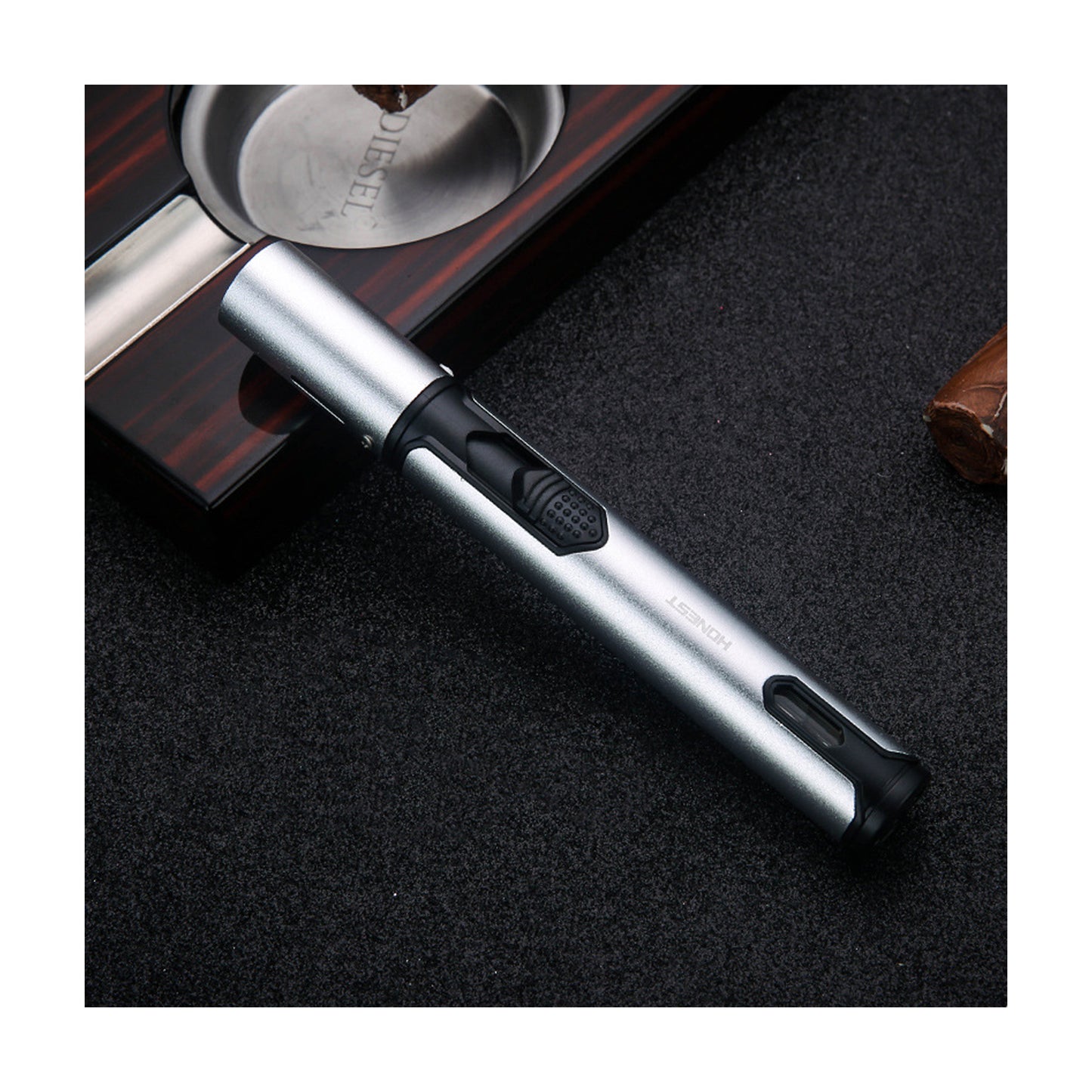 Honest Torch Lighters, Butane Lighters Refillable Single Jet Flame for Candle Grill BBQ Camping