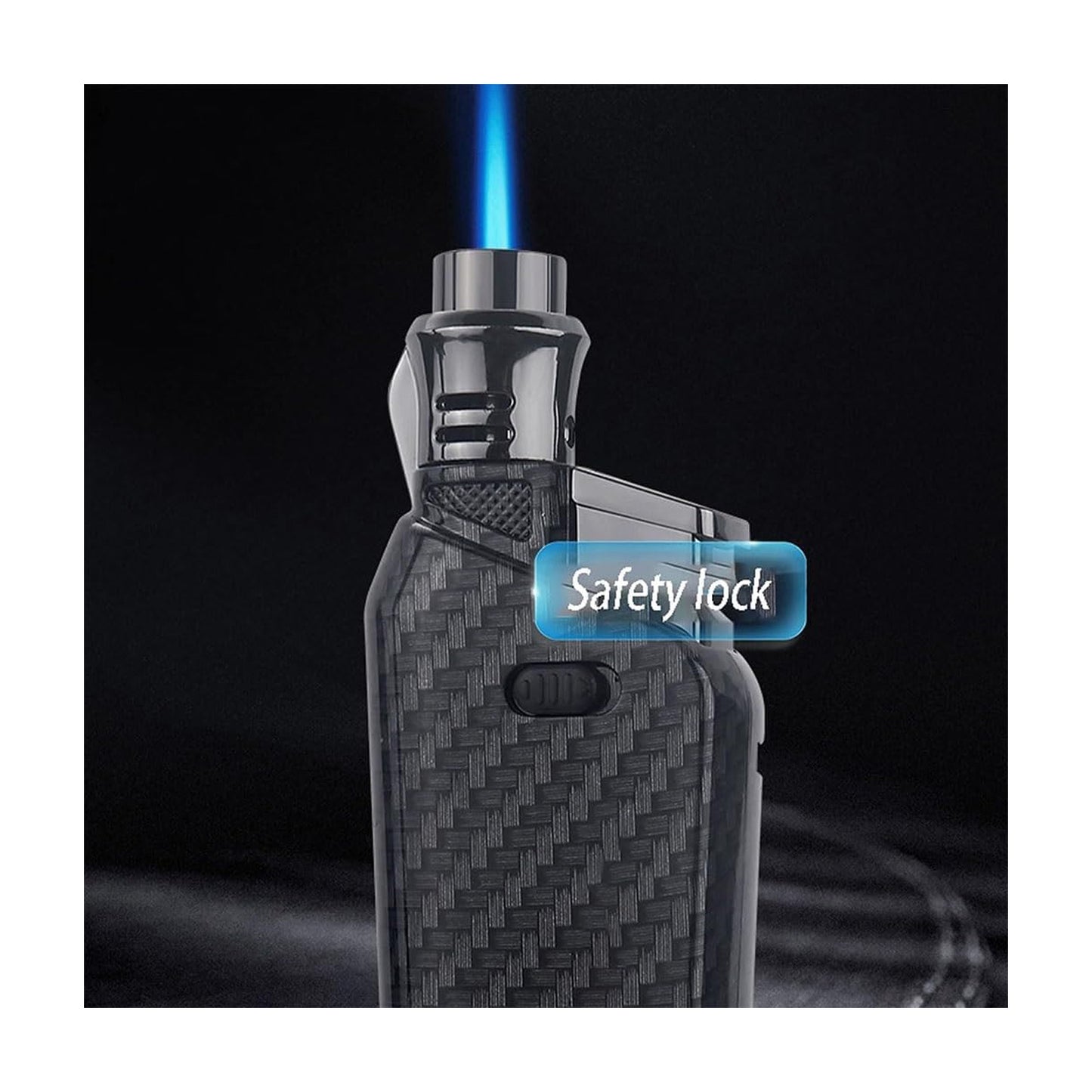 Honest Torch Lighter Telescopic Long Wand Jet Lighter Windproof Butane Gas Refillable Lighters with Safety Lock Fuel Window for Candle Kitchen Outdoor Grill BBQ (Butane Not Included)