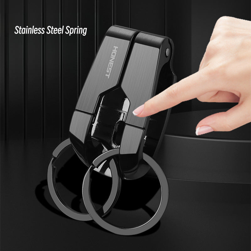 Honest Stainless Steel Sports Pants Keychain for Men - Car Key Holder, Waist Hook, Durable and Stylish Design