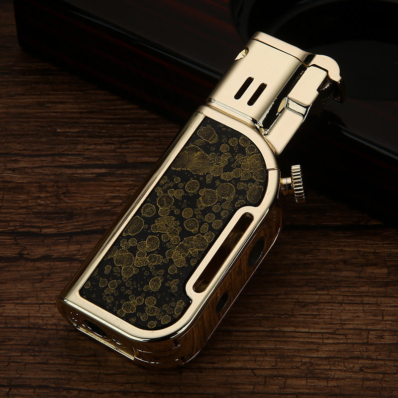 Honest Jet Torch Lighter, Soft/Jet Flame Switchable Lighters, Butane Refillable Lighter with Foldable Punch and Adjustable Flame Dial, Cool Lighters for Men/Husband (Fuel not Included)