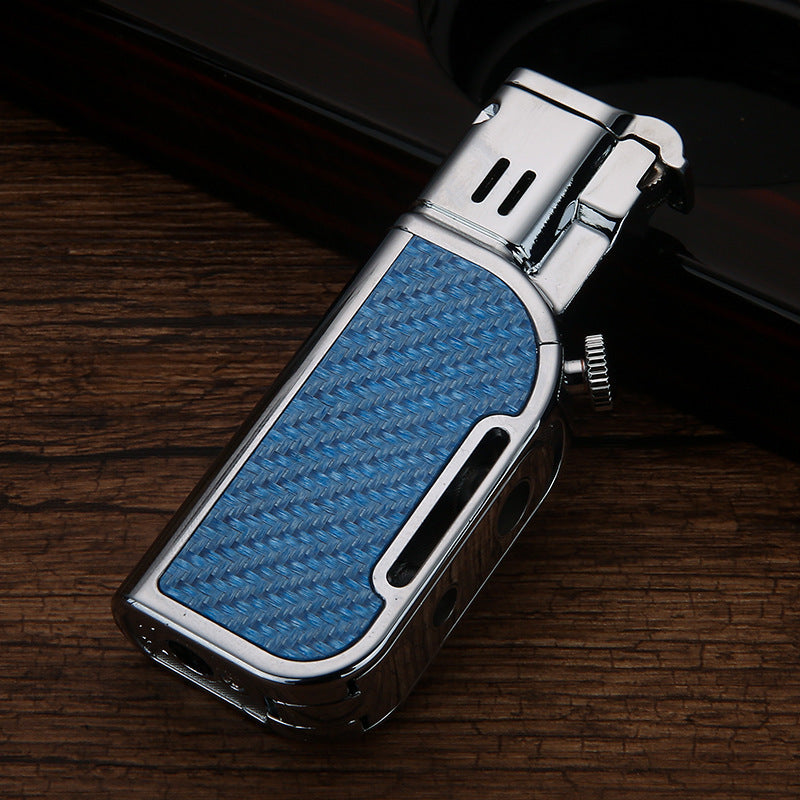 Honest Jet Torch Lighter, Soft/Jet Flame Switchable Lighters, Butane Refillable Lighter with Foldable Punch and Adjustable Flame Dial, Cool Lighters for Men/Husband (Fuel not Included)