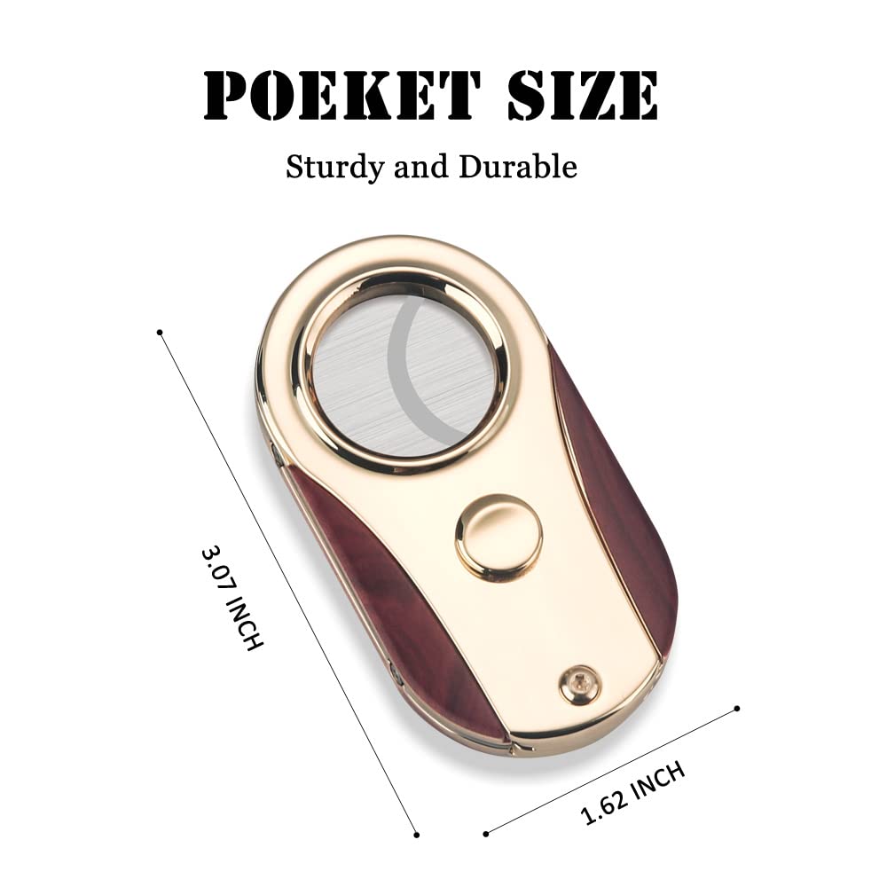 Honest Stainless Steel Cigar Cutter – Double Blade Guillotine for 26mm Cigar Diameter