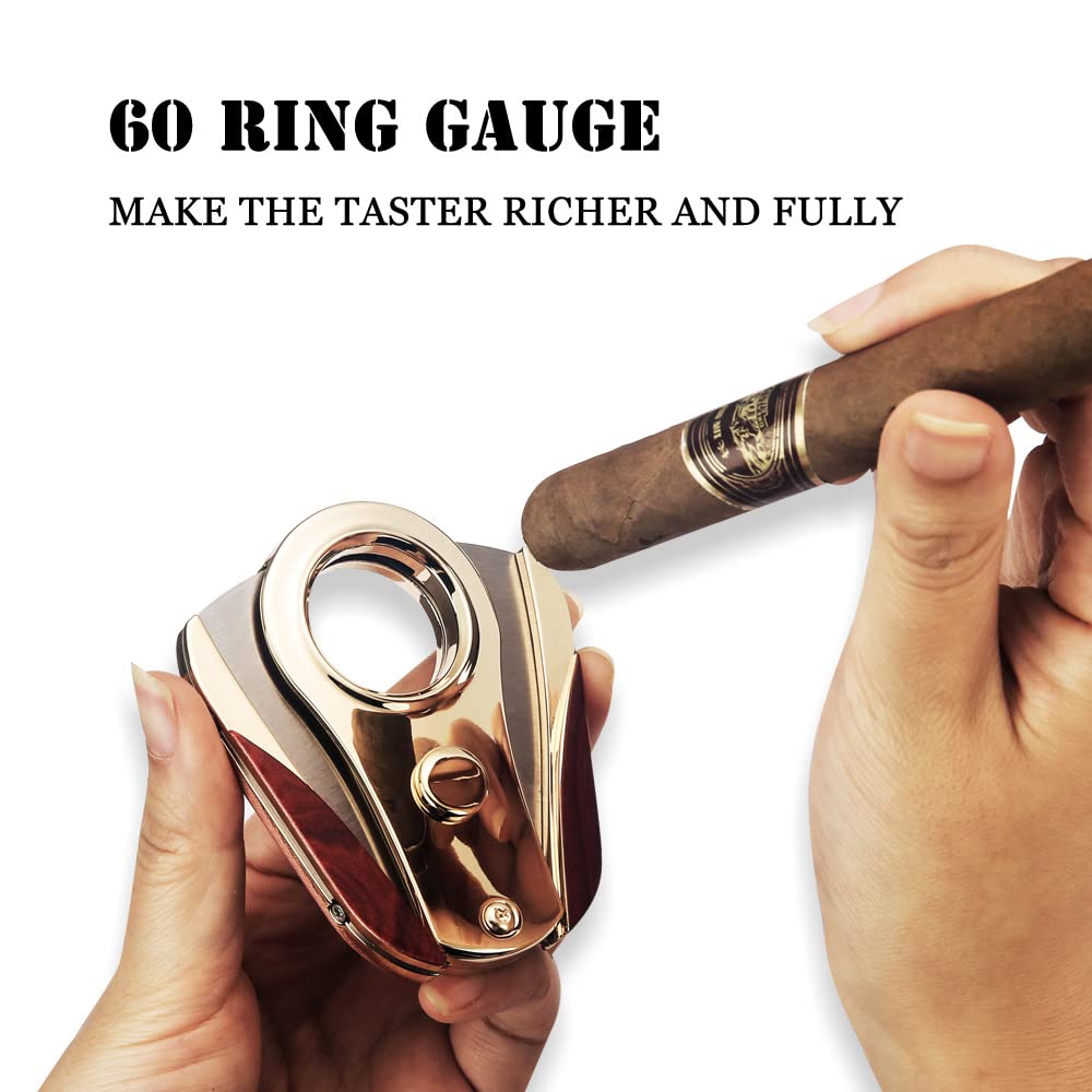 Honest Stainless Steel Cigar Cutter – Double Blade Guillotine for 26mm Cigar Diameter