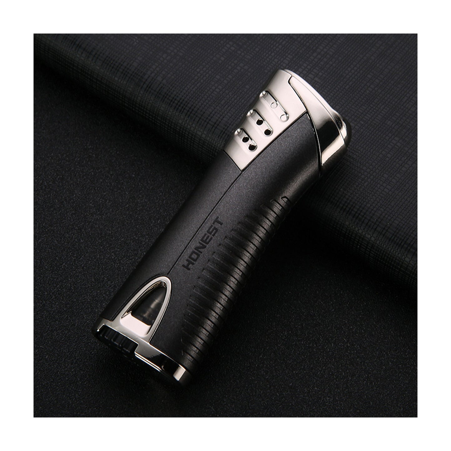 Honest Windproof Refillable Jet Flame Lighter Creative Metal Design Blue Flame Torch Lighter for Men Moxibustion Use Gift Smoking Accessories