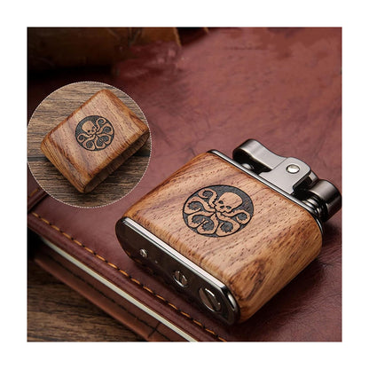 Honest Windproof Vintage Antique Trench Lighter, Old-Fashioned Refillable Metal Kerosene Lighters, Rocker Arm Petrol Oil Ignition and Adjustable Soft Flame Best Gift for to Father Husband
