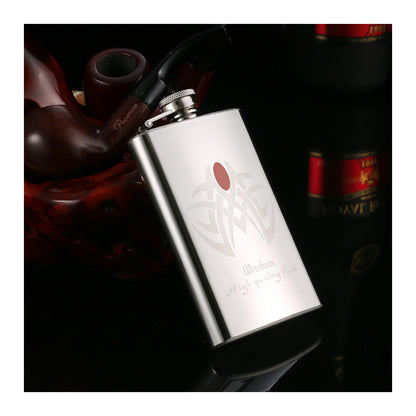 Honest 304 Stainless Steel Hip Flask 5 oz Portable Metal Liquor Flask for Men Outdoor Travel