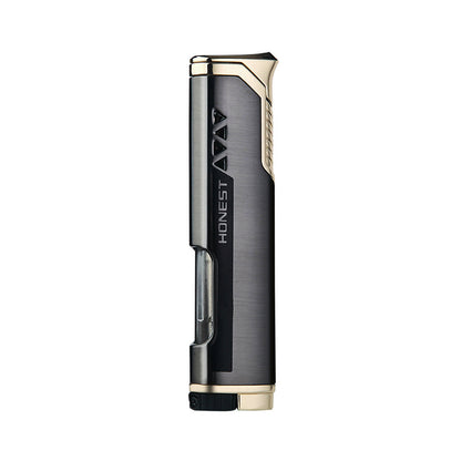 Honest Compact Personal Flame Lighter with Fuel Window, Refillable (Butane Not Included)