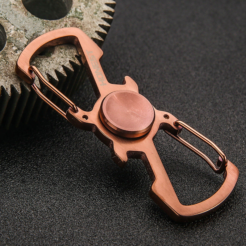 Honest Multifunctional Mini Fidget Spinner Stainless Steel Metal Keychain, Spiral Design Wholesale Best Seller