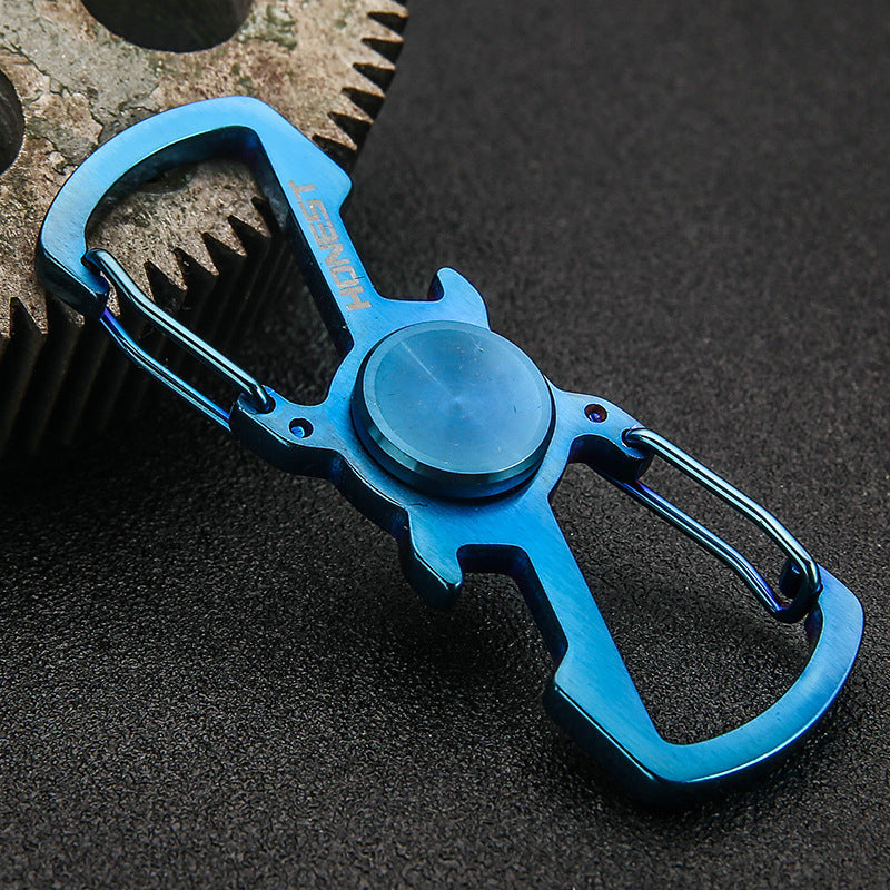 Honest Multifunctional Mini Fidget Spinner Stainless Steel Metal Keychain, Spiral Design Wholesale Best Seller
