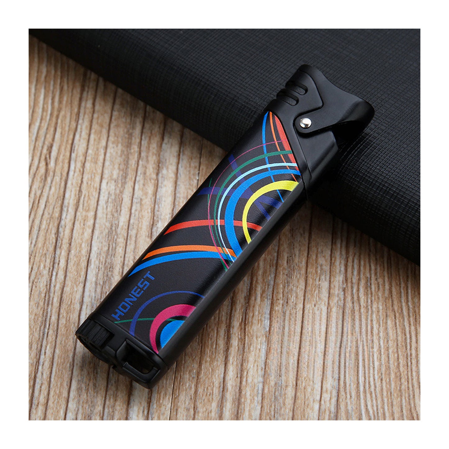 Honest Windproof Jet Flame Refillable Lighter Creative Gift Outdoor Mini Portable Pocket Lighter
