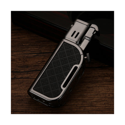 Honest Jet Torch Lighter, Soft/Jet Flame Switchable Lighters, Butane Refillable Lighter with Foldable Punch and Adjustable Flame Dial, Cool Lighters for Men/Husband (Fuel not Included)