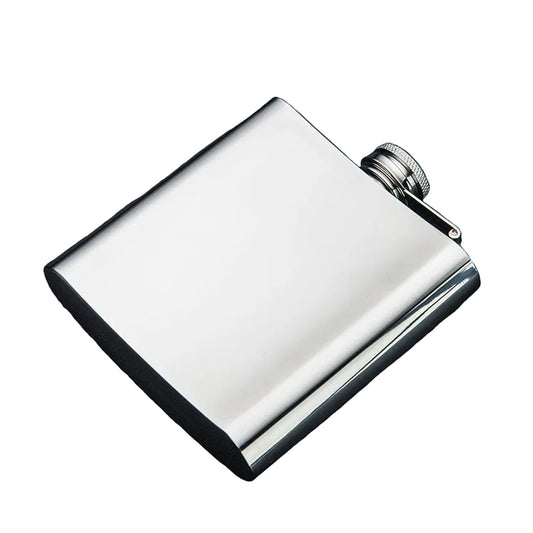Honest Fashion High-End 6oz Stainless Steel Flask Portable Outdoor Pocket Liquor Flask Thickened 304 Stainless Steel Alcohol Flask