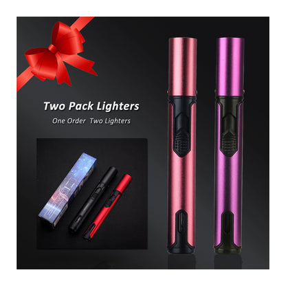 Refillable Butane Torch Lighter – Single Jet Flame Perfect for Candles, Grills, BBQ, and Camping