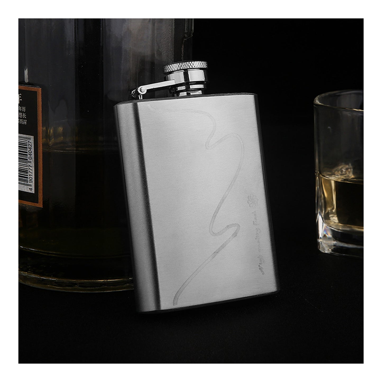 Honest 304 Stainless Steel 4oz 100ml Mini Hip Flask Portable Outdoor Pocket Liquor Flask Gift for Men and Women