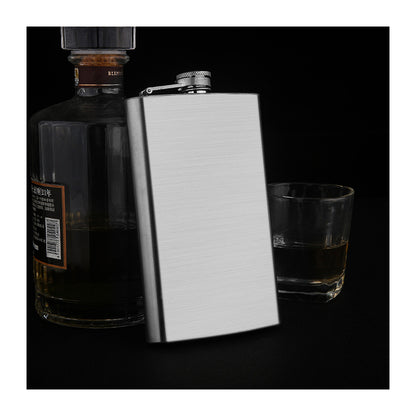 Honest Fashion High-End 6oz Stainless Steel Flask Portable Outdoor Pocket Liquor Flask Thickened 304 Stainless Steel Alcohol Flask
