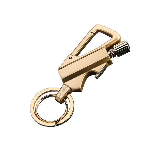 Multifunctional Oil Lighter with Keychain, Bottle Opener & Waterproof Design - Creative Outdoor Portable Lighter
