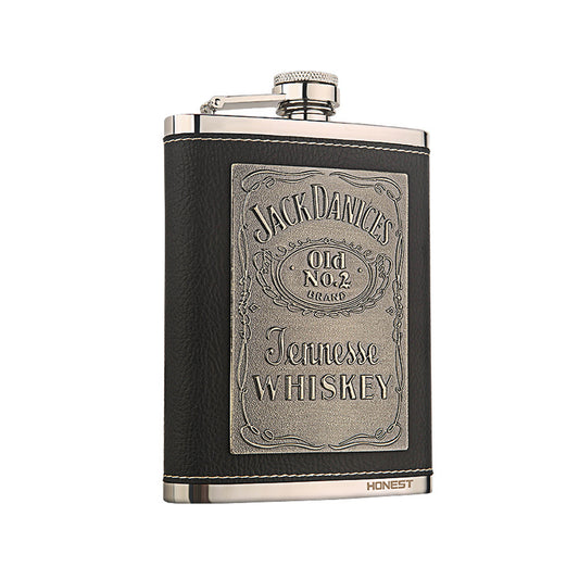 Honest Genuine 304 Stainless Steel Hip Flask Portable Outdoor 8oz Liquor Flask Russian Style Premium Quality
