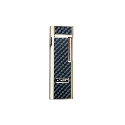 Honest Lighters Slim Soft Flame Lighter Vintage Metal Vertical Ignition Grinding Wheel Butane Lighter Great Gift for Men & Women