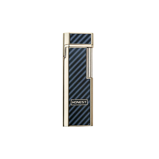 Honest Lighters Slim Soft Flame Lighter Vintage Metal Vertical Ignition Grinding Wheel Butane Lighter Great Gift for Men & Women