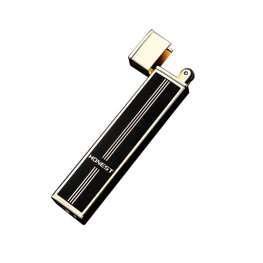 Honest Authentic Slim Windproof Metal Lighter, Portable and Stylish, Premium Gift for Boyfriend