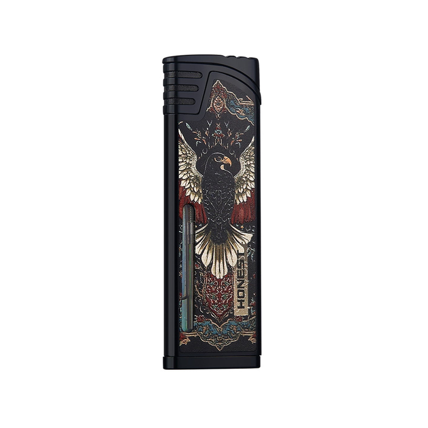 Honest Slim Windproof Lighter Trendy Metal Design High Appearance Refillable Gas Lighter Gift Edition
